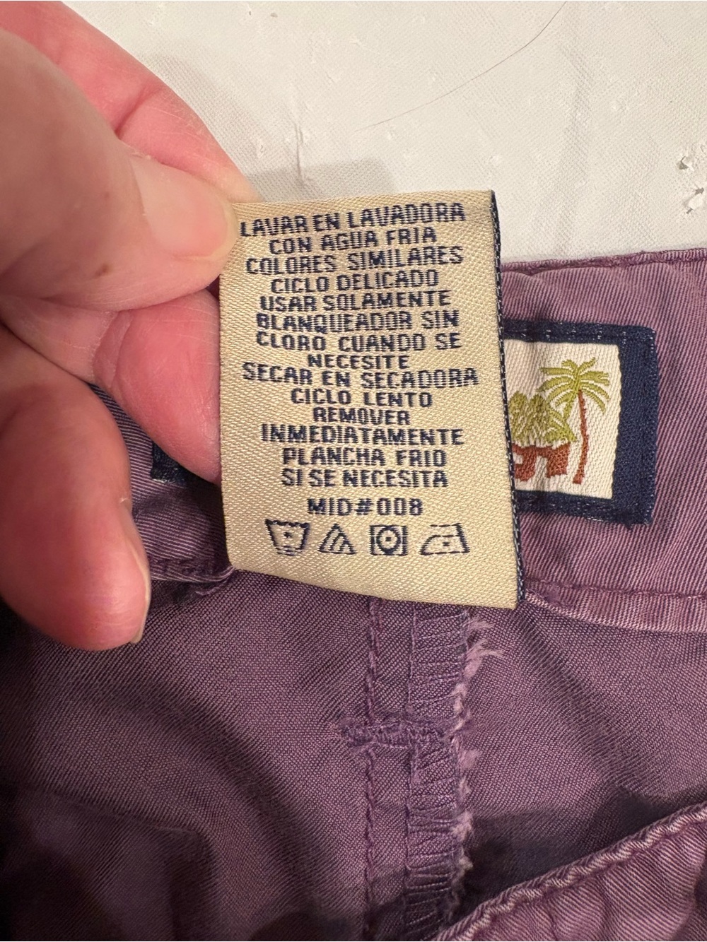 Caribbean Joe Women's Cargo Pants in Dusty Plum size 12 - Picture 4 of 10